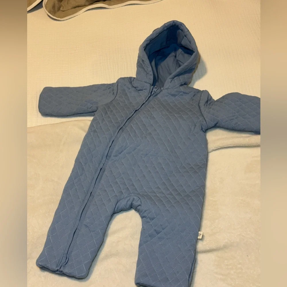 Tiny Kind Quilted Bunting Suit - 3-6 months, Blue color NWOT